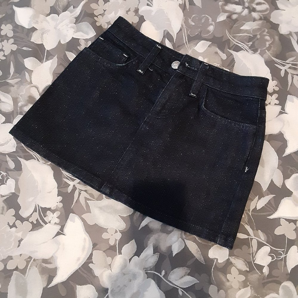 Juicy Couture sparkle denim mini skirt - girls sz 10